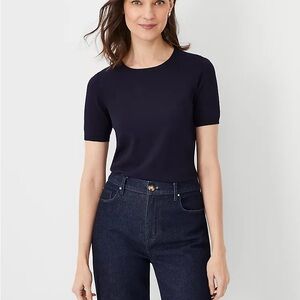 Ann Taylor easy sweater tee